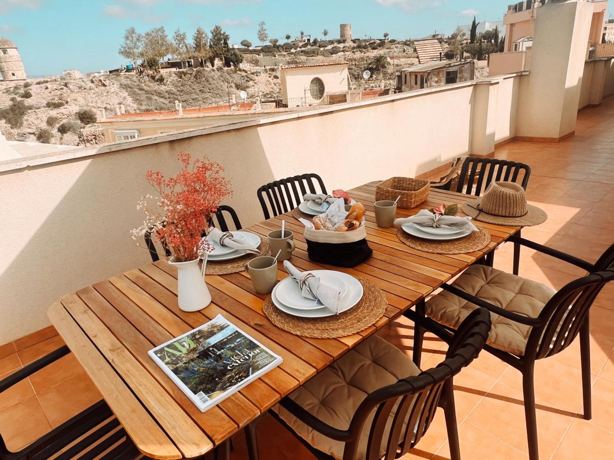 Apartament Casa Jara- With A Private Terrace 360 Views In Old Town - Free Parking Kartagena Zewnętrze zdjęcie